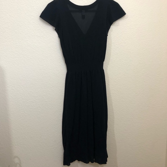 BANANA REPUBLIC Womens XS V-Neck Black Knit Dress LBD NWOT Lined - Picture 12 of 16